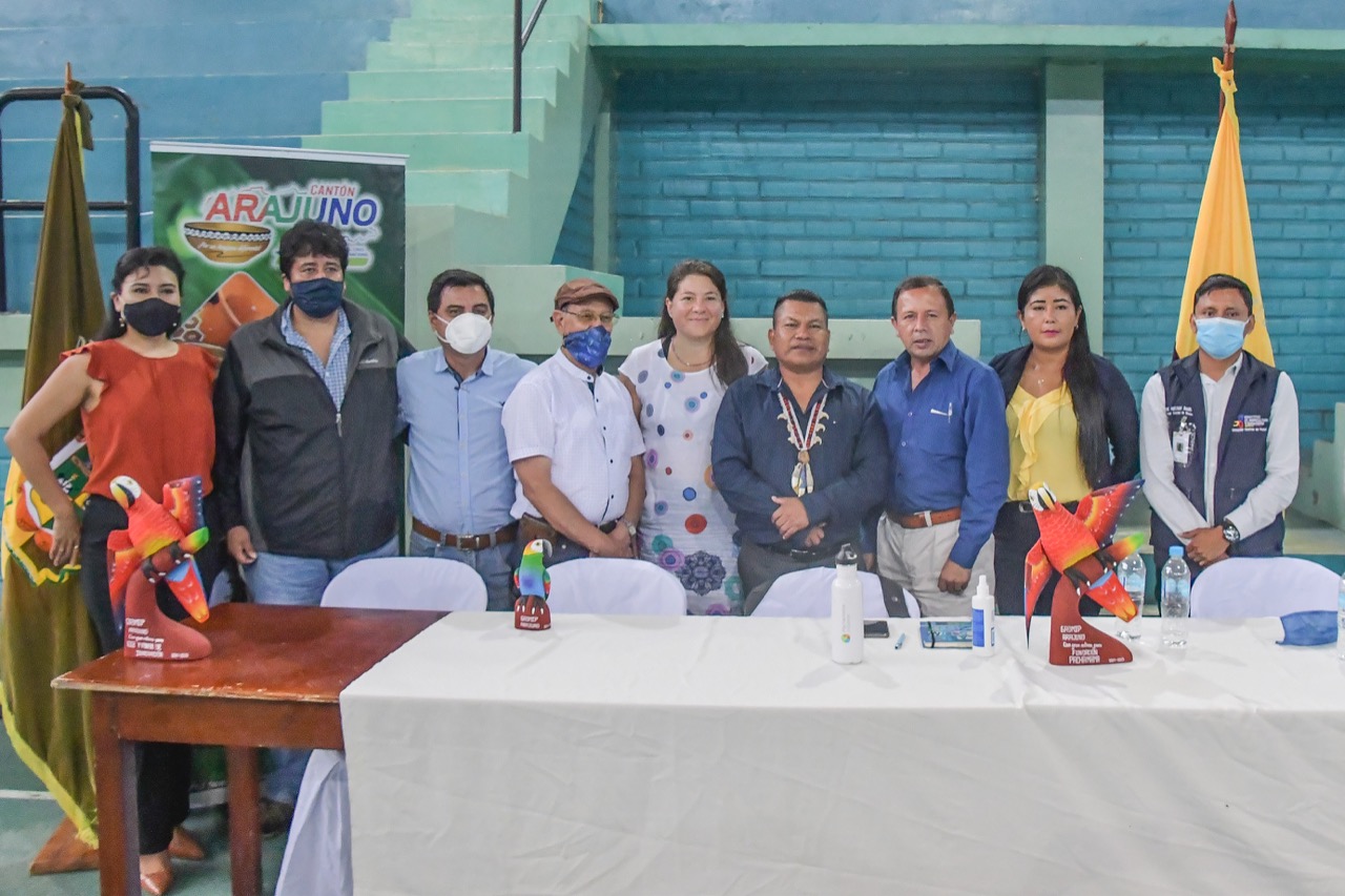 Prefecto participó del lanzamiento del Proyecto de Reactivación Económica en Arajuno