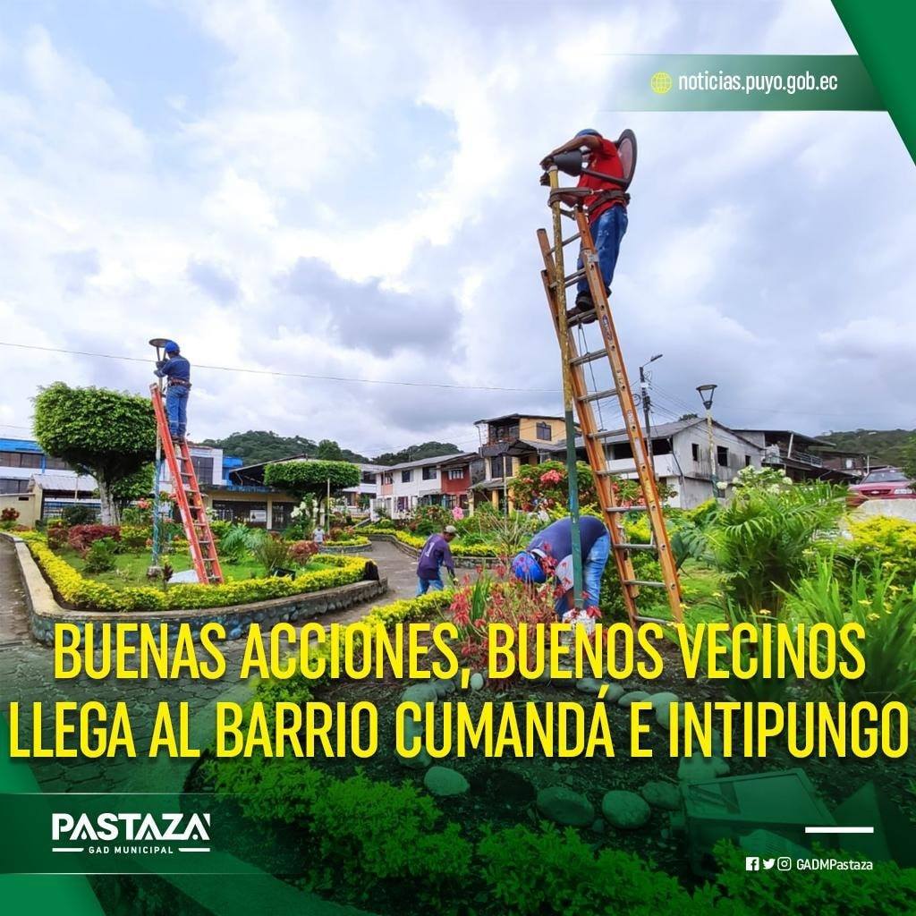 El programa que la Municipalidad viene desplegando en los diferentes barrios y parroquias del cantón Pastaza
