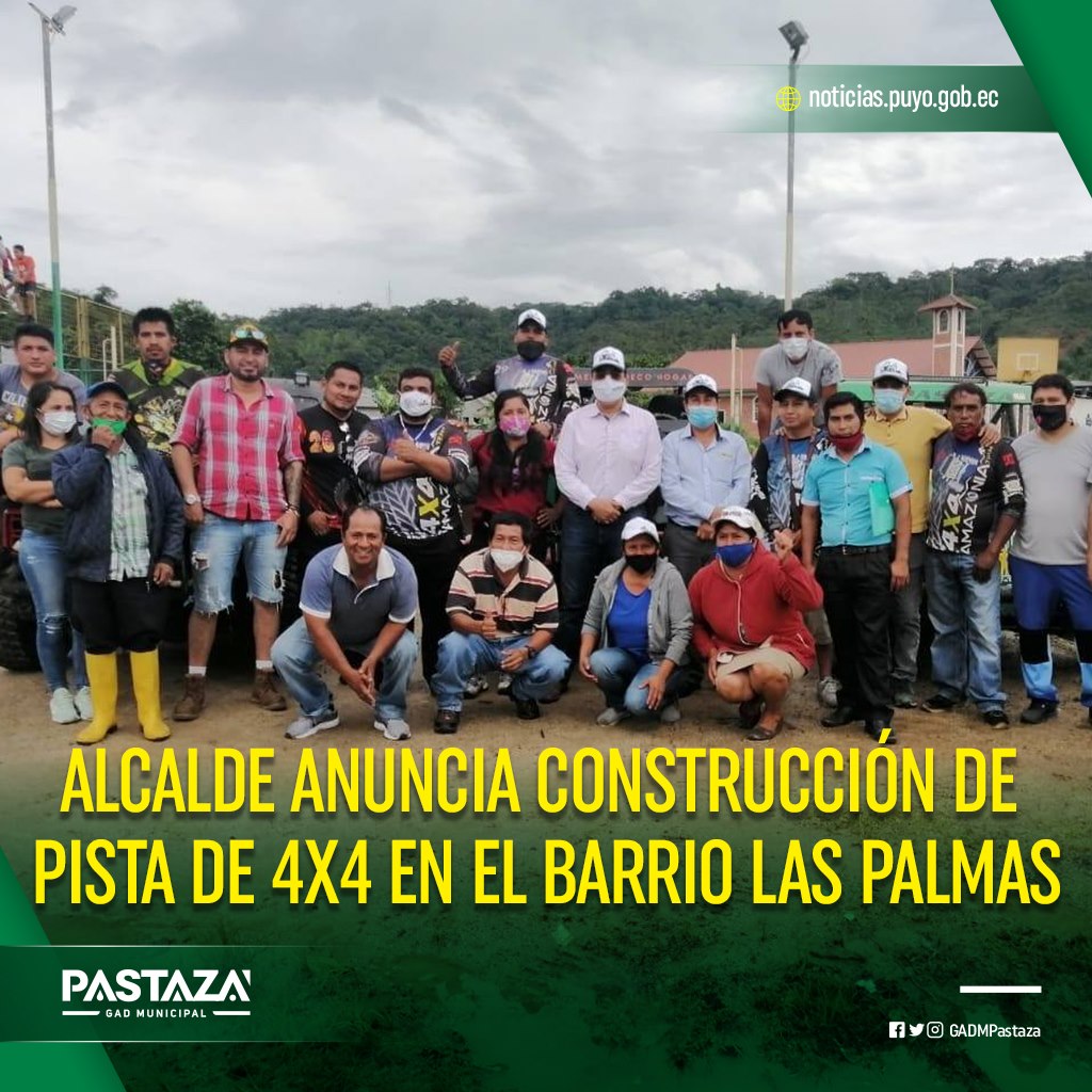 Alcalde anuncia construcción de pista de 4×4 en el barrio Las Palmas