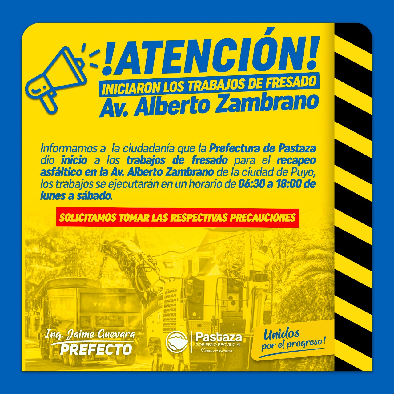 Más y Más Obras para Pastaza