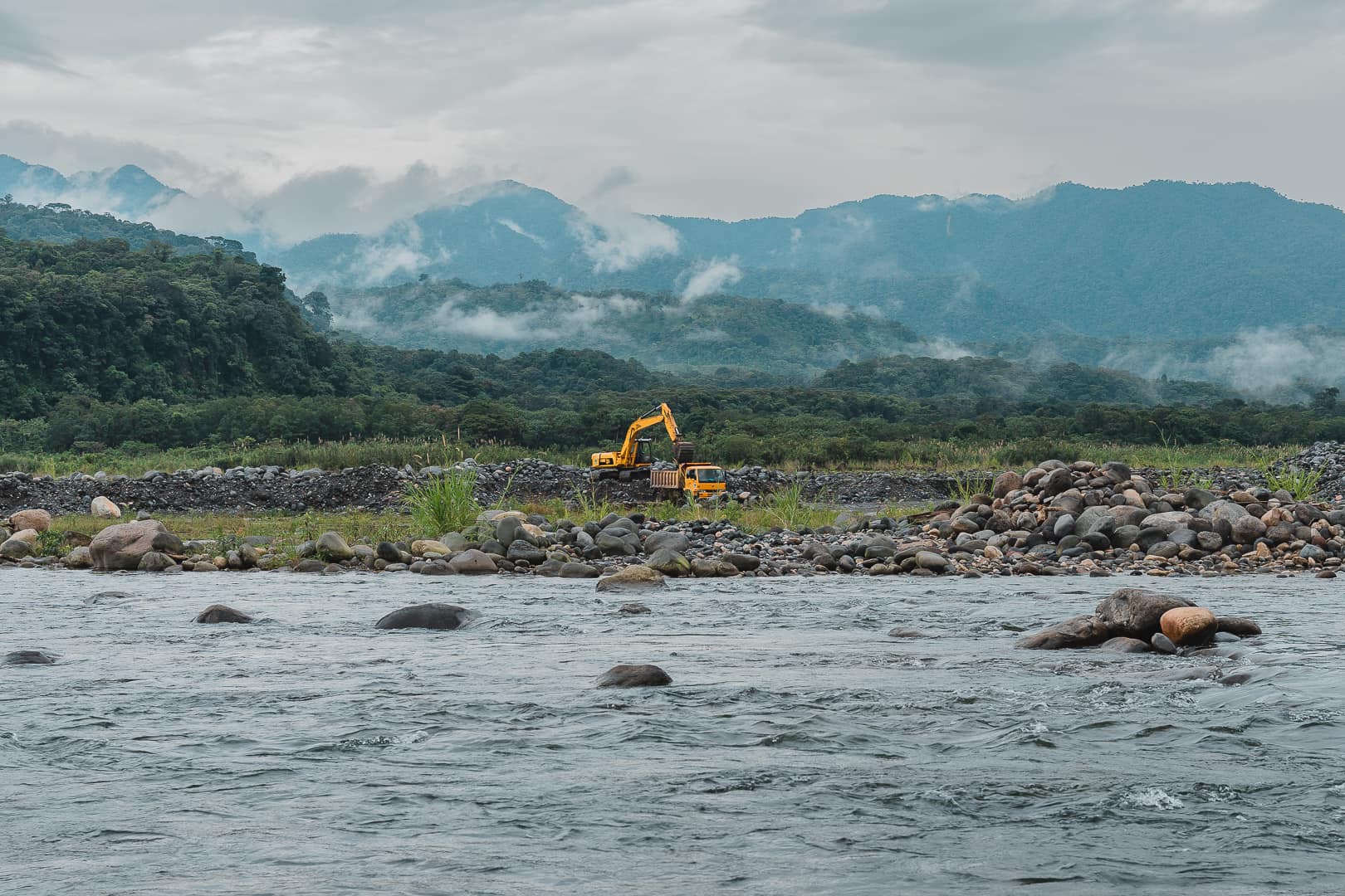 Inspección en la Mina del Alpayacu