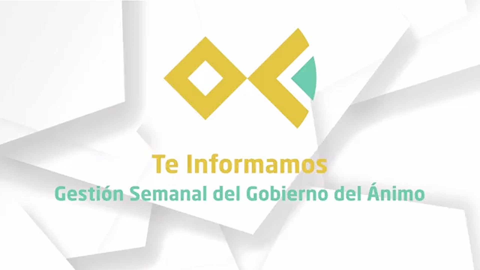 Gestión semanal del Gobierno del Ánimo