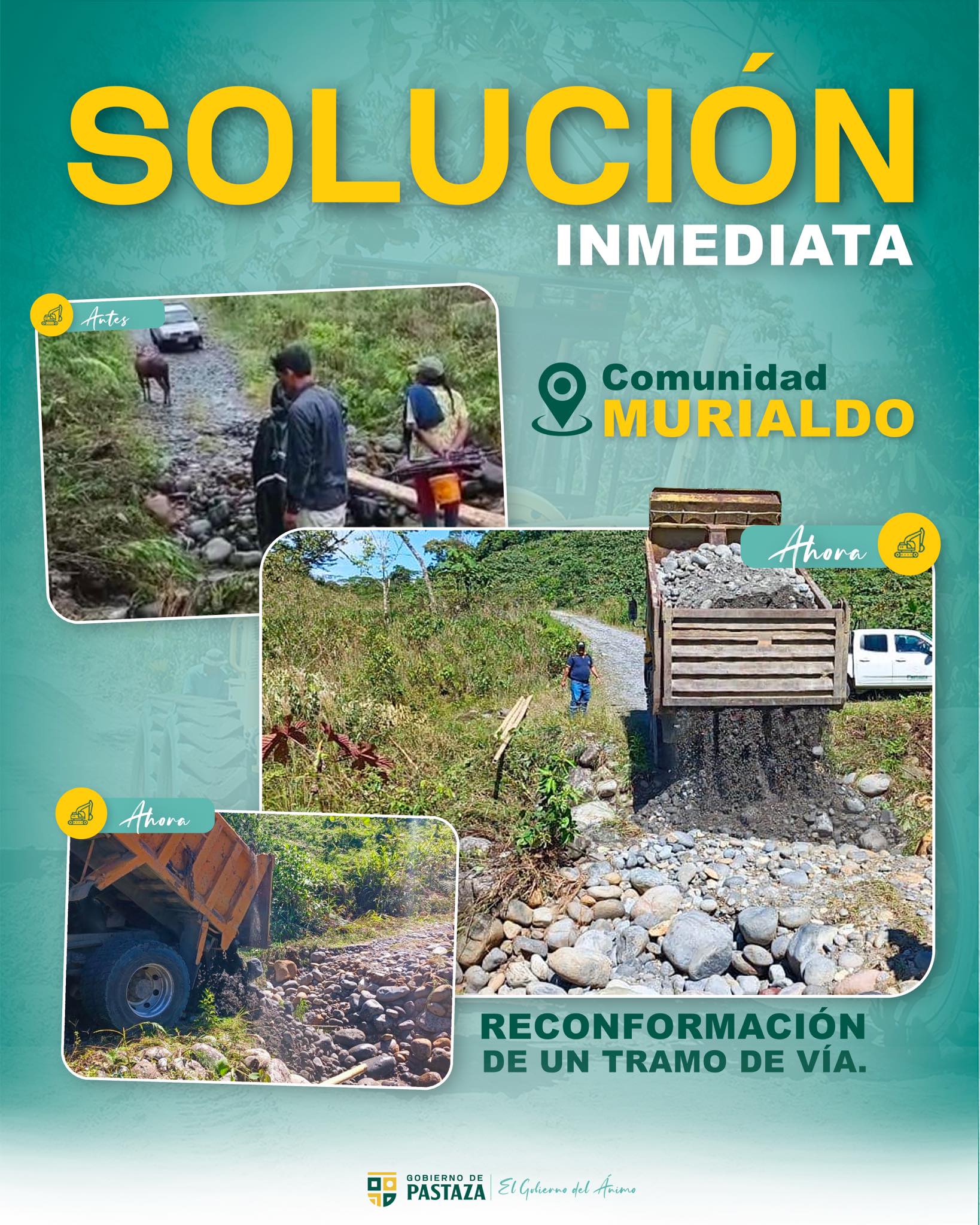 Se realiza la reconformación de un tramo de vía