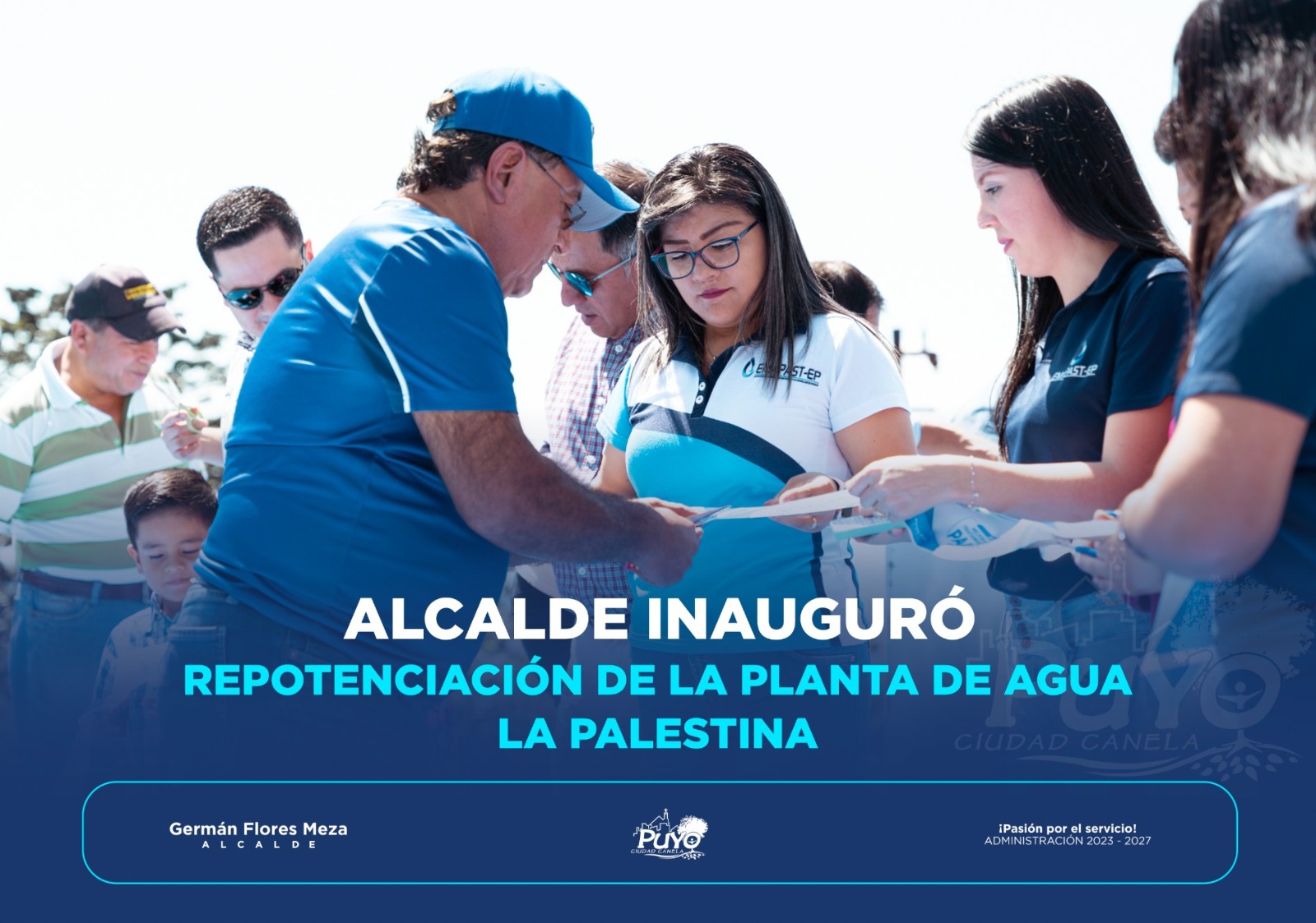 ALCALDE INAUGURÓ REPOTENCIACIÓN DE LA PLANTA DE AGUA LA PALESTINA