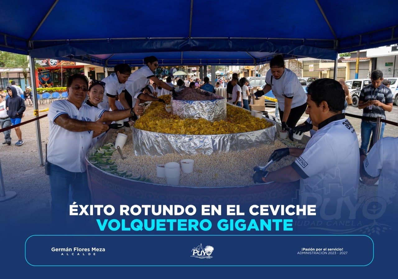 ÉXITO ROTUNDO EN EL CEVICHE VOLQUETERO GIGANTE