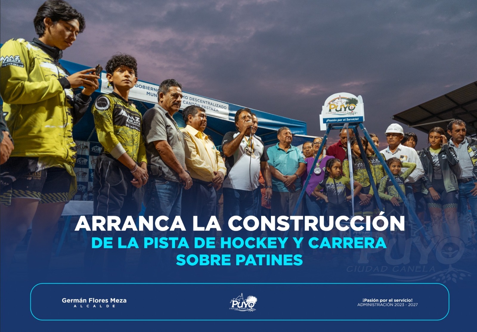 ARRANCA LA CONSTRUCCIÓN DE LA PISTA DE HOCKEY Y CARRERA SOBRE PATINES