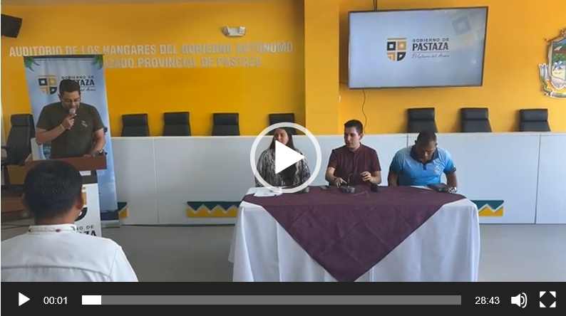 (EN VIVO) FIRMA DE CONVENIO PREFECTURA DE PASTAZA – FEDELIBAP