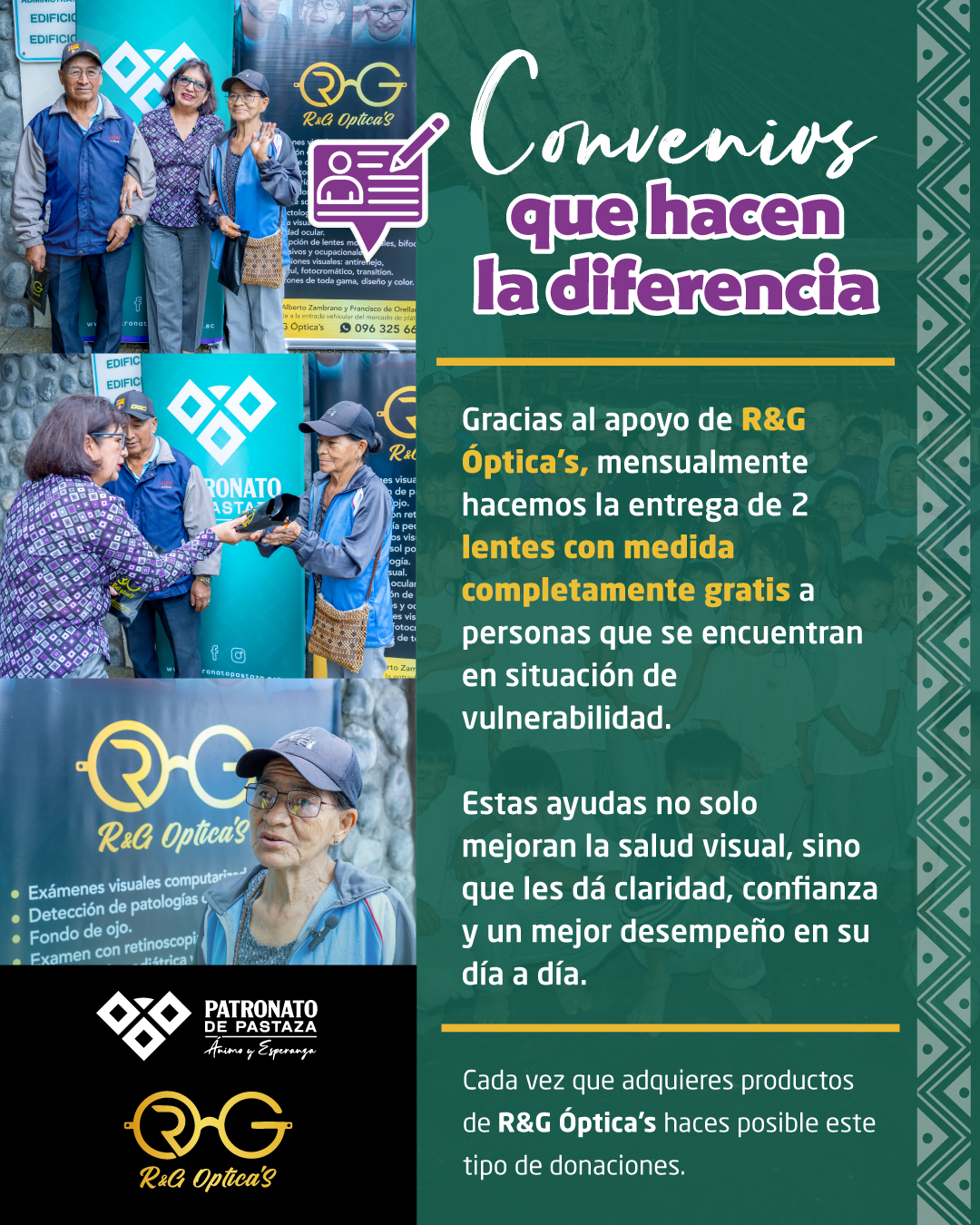 entrega de lentes de lectura completamente gratis