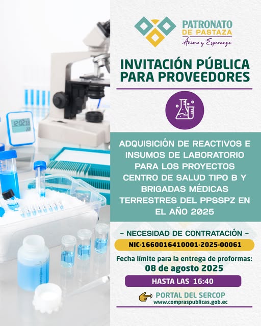 INVITACIÓN PÚBLICA PARA PROVEEDORES