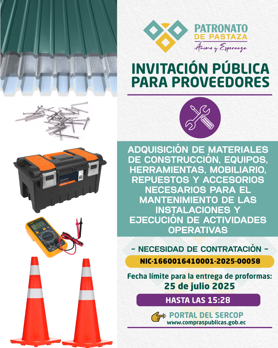 𝗜𝗡𝗩𝗜𝗧𝗔𝗖𝗜𝗢́𝗡 𝗣𝗨́𝗕𝗟𝗜𝗖𝗔 𝗔 𝗣𝗥𝗢𝗩𝗘𝗘𝗗𝗢𝗥𝗘𝗦