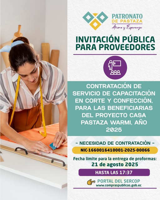 INVITACIÓN PÚBLICA A PROVEEDORES