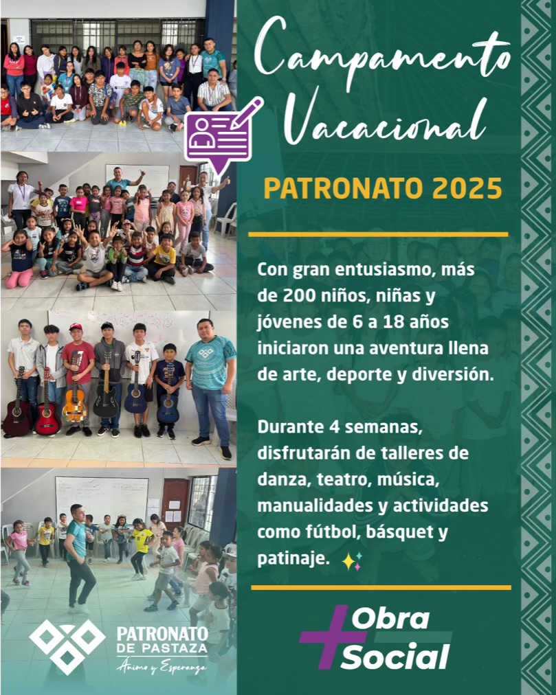 Campamento Vacacional Patronato 2025.