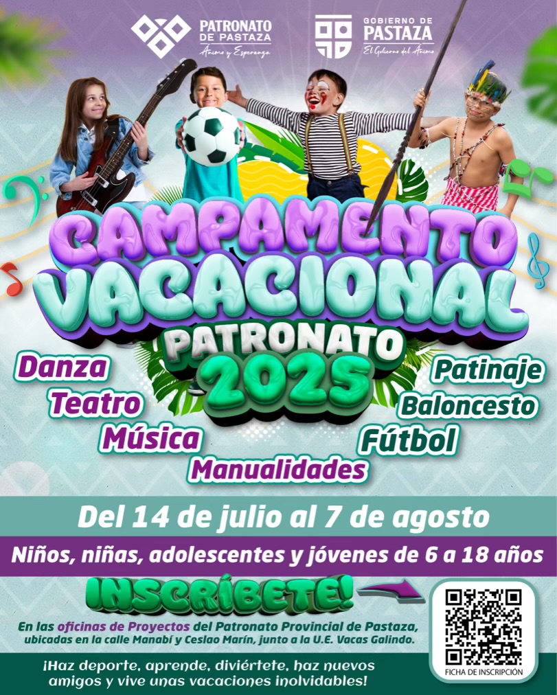 Campamento vacacional de 6 a 18 años
