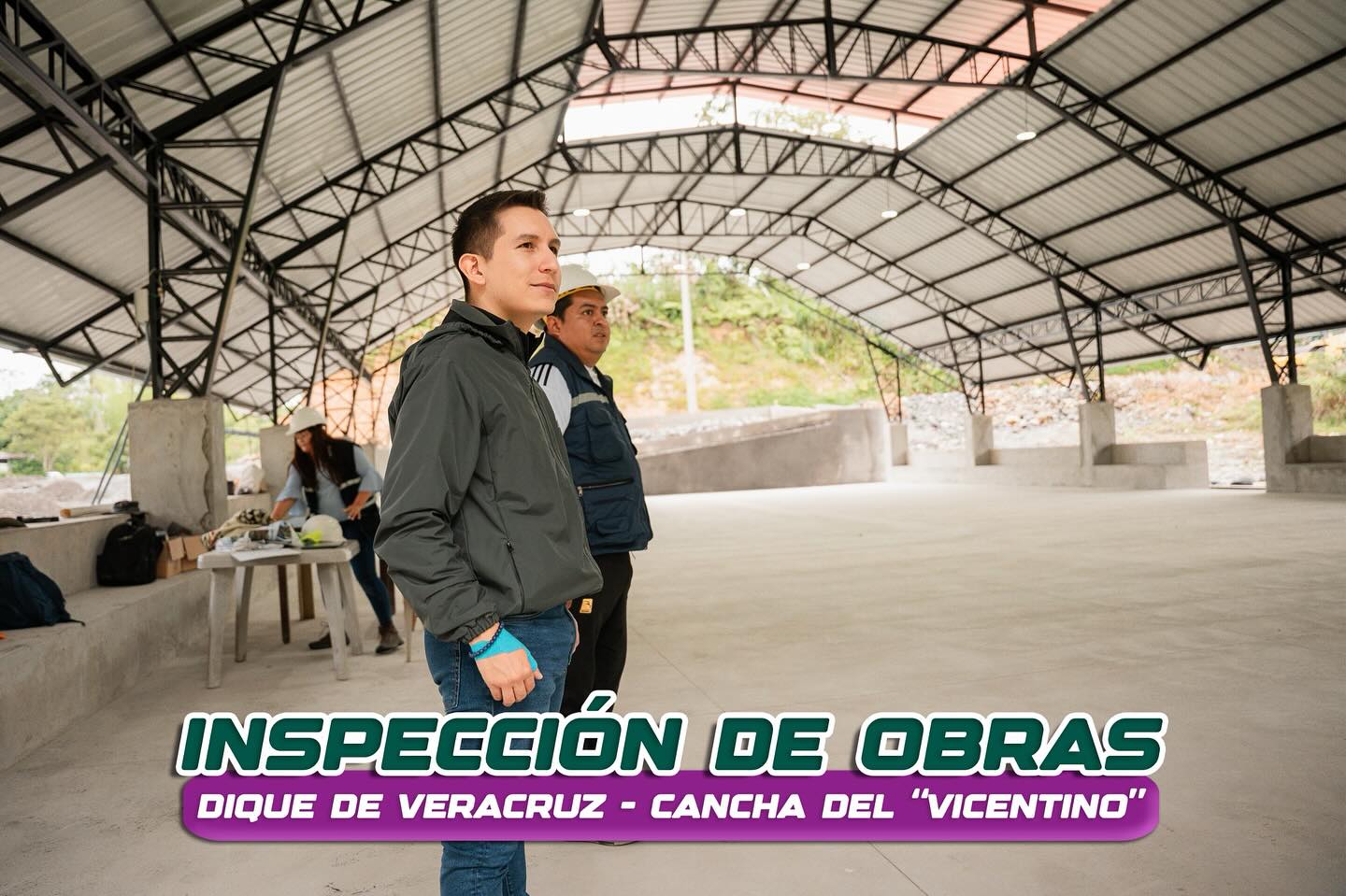 Avanzan la repotenciación del Dique de Veracruz y la Cancha Sintética de San Vicente Ferrer