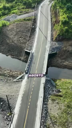 Unimos Fátima y 10 de Agosto !!! Cumplido el anillo vial con la entrega de 3km de asfaltado y el puente sobre el Churuyacu